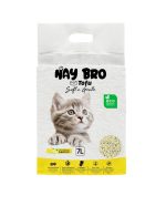 TOFU kraikas katėms „HayBro ” 7 L/2,5 Kg., (Citrinų) 100% NATŪRALUS KRAIKAS